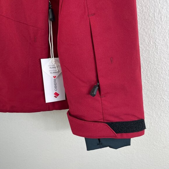 NEW Obermeyer Mens Small Raze Jacket Rustic Red Alpine Series Winter Ski Coat - Picture 10 of 16